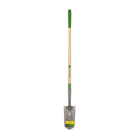   JOHN DEERE TRS-5-RBA-JD Árokásó lapát, 12,5 cm széles pengével, íves vállak, 120 cm-es prémium keményfa nyéllel, gumírozott markolattal (35123)