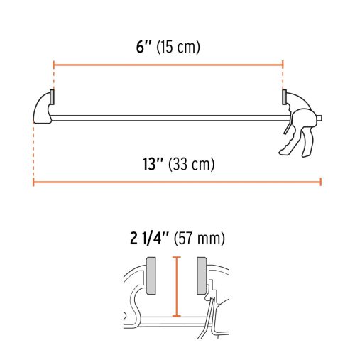 TRUPER PAR-16 Gyorsszorító, asztalos, 15 cm / 75 kg (100140)