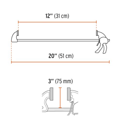 TRUPER EXPERT PAR-212 Gyorsszorító, asztalos, 30 cm / 165 kg (100143)
