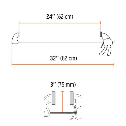 TRUPER EXPERT PAR-224 Gyorsszorító, asztalos, 60 cm / 165 kg (100144) BF25
