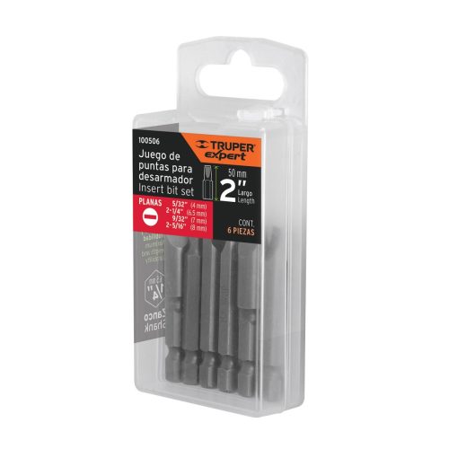 TRUPER EXPERT PUN-6PL2 Lapos bithegy készlet, 50 mm, 6 darabos (100506) BF25