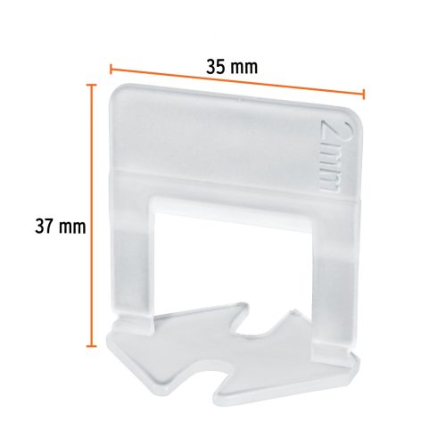 TRUPER SN-CL20 Ékes szintező kapu, 2 mm, 3-12 mm csempékhez, 100 db (100517)