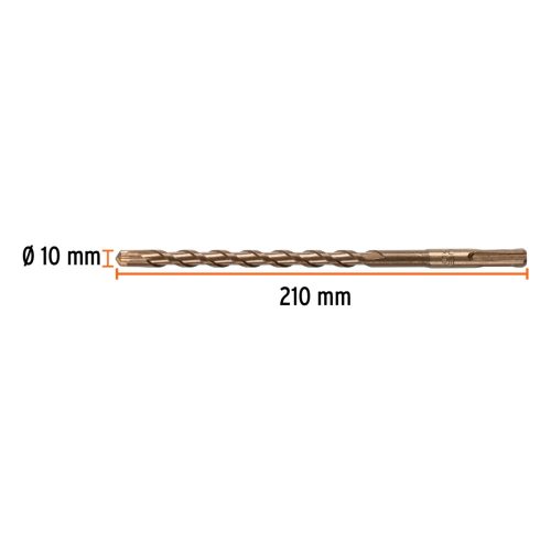TRUPER BS-10X210  4 élű SDS-Plus fúrószár, 10 x 210 mm (101197)