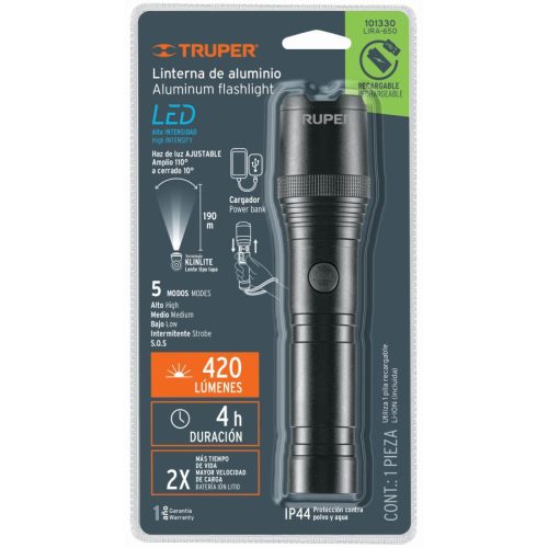 TRUPER LIRA-650 Akkus LED lámpa, 420 Lumen (101330)