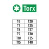 TRUPER EXPERT P12-2T Torx bitkészlet, 50 mm, T6 - T40,  12 darabos (101678)