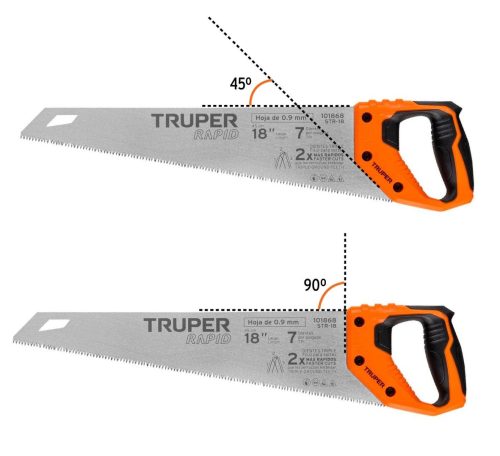 TRUPER STR-20 Rapid rókafarkú fűrész ComfortGrip markolattal, 50 cm, 7 TPI (101869)