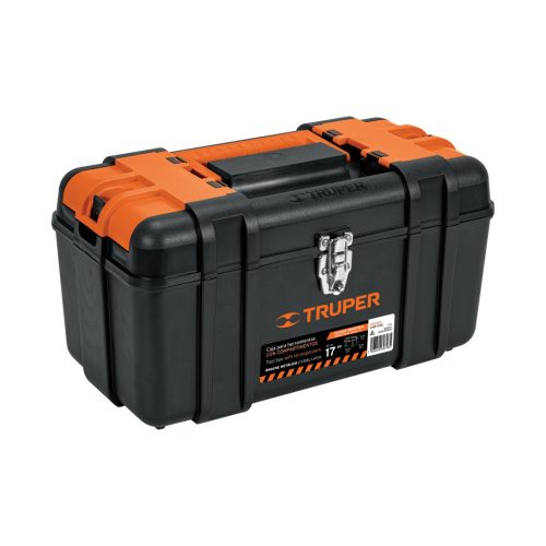 TRUPER CHP-17XC Ipari szerszámosláda fém csattal, rekeszekkel, 43 cm (102434)