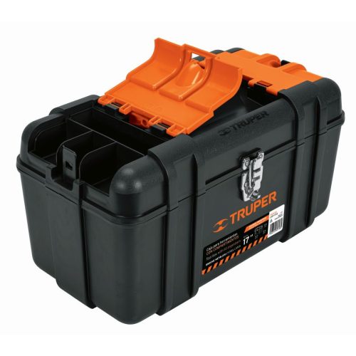 TRUPER CHP-17XC Ipari szerszámosláda fém csattal, rekeszekkel, 43 cm (102434)