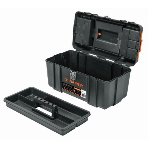 TRUPER CHP-17XC Ipari szerszámosláda fém csattal, rekeszekkel, 43 cm (102434)