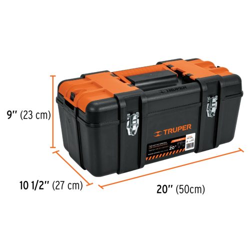 TRUPER CHP-20XC Ipari szerszámosláda fém csattal, rekeszekkel, 50 cm (102435)