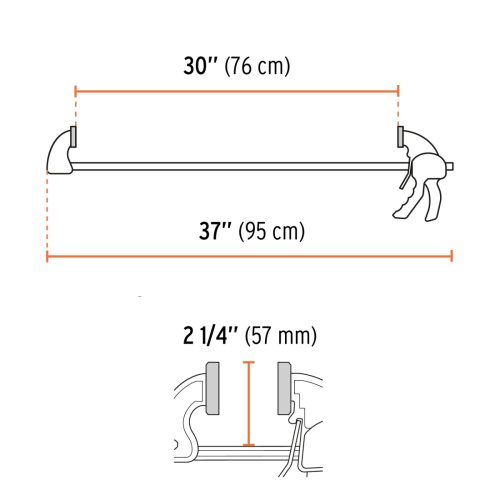 TRUPER PAR-130 Gyorsszorító, asztalos, 75 cm / 75 kg (102627) BF25