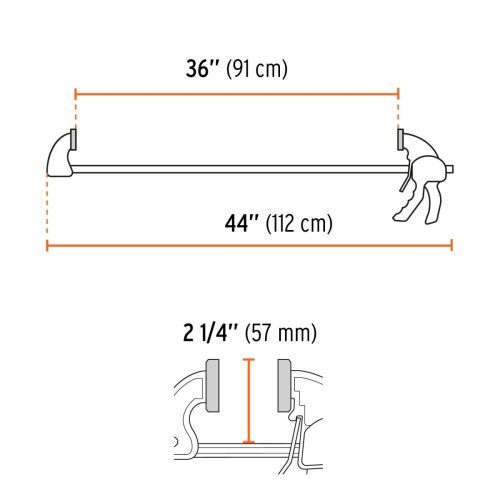 TRUPER PAR-136 Gyorsszorító, asztalos, 90 cm / 75 kg (102628) BF25