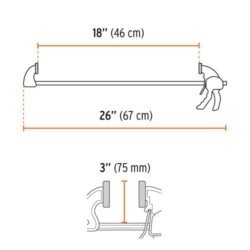 TRUPER PAR-218 Gyorsszorító, asztalos, 45 cm / 165 kg (102629)