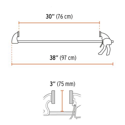 TRUPER PAR-230 Gyorsszorító, asztalos, 75 cm / 165 kg (102640) BF25