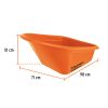 TRUPER EXPERT TP-7X Dupla kerekű talicska HDPE műanyag puttonnyal, 120/200 L (103007)