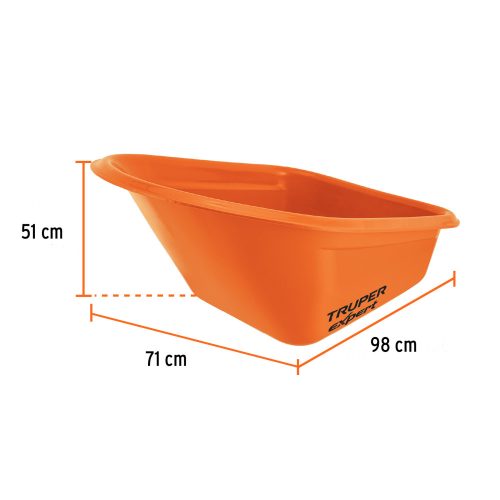 TRUPER EXPERT TP-7X Dupla kerekű talicska HDPE műanyag puttonnyal, 120/200 L (103007)