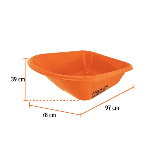 TRUPER EXPERT CAT-60PLX Talicska HDPE műanyag puttonnyal, tömlős kerékkel, 100/170 L (103008)