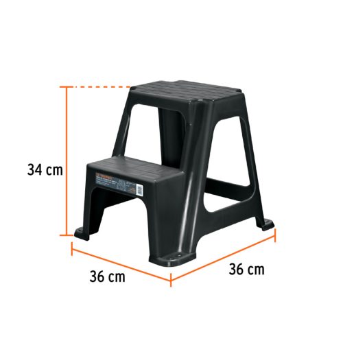TRUPER TABU-2L Kétlépcsős műanyag fellépő, 34 cm (103020)