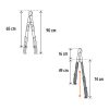 TRUPER TEX-122 Teleszkópos ágvágó, 65-90 cm (103838)