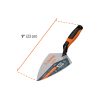 TRUPER CT-9B Hegyes kovácsolt kőműveskanál ComfortGrip markolattal, 23 cm (11231)