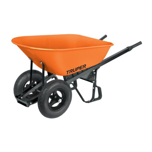 TRUPER CAR-82 Dupla kerekű talicska fém puttonnyal, 118/227 L (11250)
