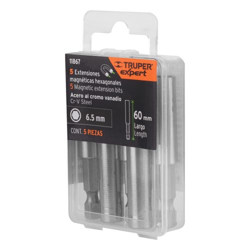 TRUPER EXPERT PUDE-9060 Mágneses adapter bitekhez, 60 mm, 5 darabos (11867)
