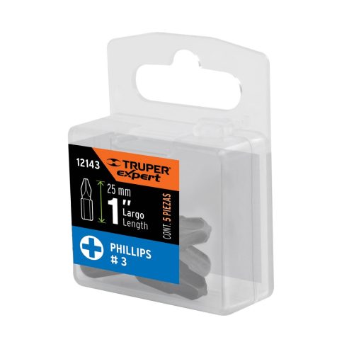 TRUPER EXPERT PUDE-1103 PH3 bithegy, 25 mm, 5 darabos (12143) BF25