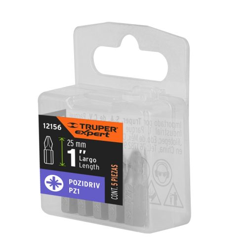 TRUPER EXPERT PUDE-2101 PZ1 bithegy, 25 mm, 5 darabos (12156)