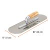 TRUPER LLA-16 Ovális betonsimító 40x13 cm (12398)
