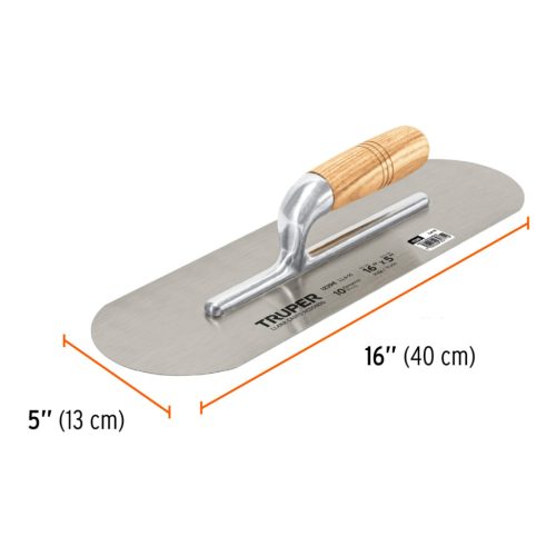 TRUPER LLA-16 Ovális betonsimító 40x13 cm (12398)