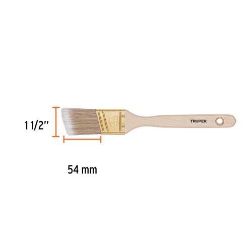 TRUPER BRT-1-1/2AS Ferdén vágott lapos festőecset fa nyéllel, 1-1/2", 38 mm (13338)