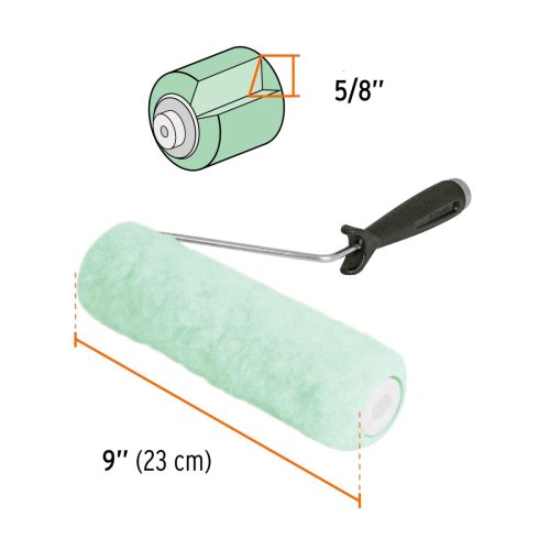 TRUPER ROPI-915 Festőhenger nyéllel enyhén érdes felületekhez, 22,5 cm / 16 mm (13876)  /OUTLET/