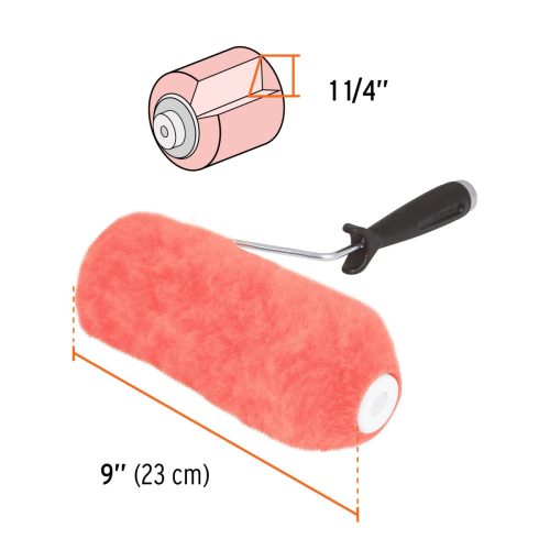 TRUPER ROPI-930 Festőhenger nyéllel extra durva felületekhez, 22,5 cm / 30 mm (13879)  /OUTLET/