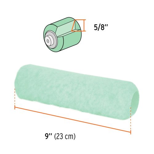 TRUPER R-ROPI-915 Festőhenger enyhén érdes felületekhez, 22,5 cm / 16 mm (13883)  /OUTLET/