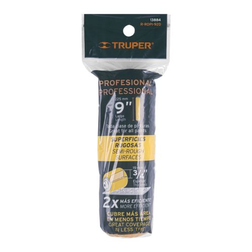 TRUPER R-ROPI-920 Festőhenger durva felületekhez, 22,5 cm / 19 mm (13884)  /OUTLET/