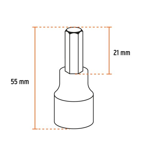 TRUPER JPT-1/2X7 Torx dugókulcs készlet, 1/2", 7 részes (13928)