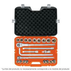   TRUPER JD-3/4X24P Dugókulcs készlet 3/4" , 23 részes colos, 3/4" - 1 3/4" (13970) BF25