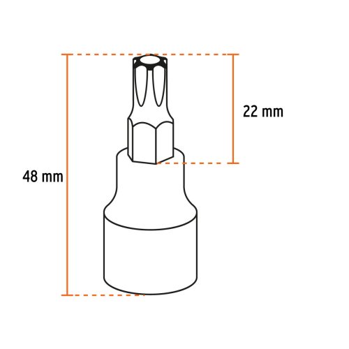 TRUPER JPH-3/8X7M Imbusz dugókulcs készlet, 3/8", 7 részes (14170) BF25