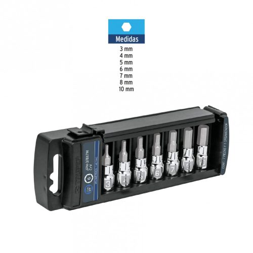 TRUPER JPH-3/8X7M Imbusz dugókulcs készlet, 3/8", 7 részes (14170) BF25