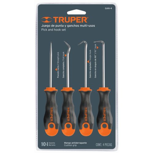 TRUPER GAN-4 Kampós készlet, 4 részes, 16 cm (14210)