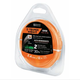   TRUPER EXPERT HDU-12-95 Fűkasza damil, négyszögletes profil, 2,4 mm / 12 m  (15958)