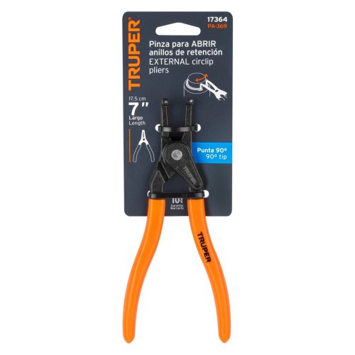 TRUPER PA-369  Seeger (zéger) fogó hajlított (külső) 17,5 cm (17364)