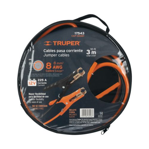 TRUPER CAP-3008T Bikakábel, indítókábel 3 m / 225A (17543)