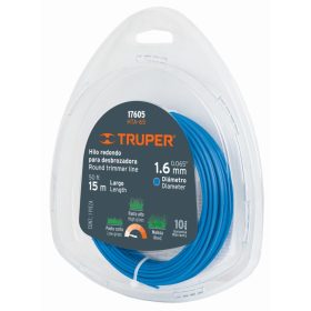   TRUPER HTA-65 Szegélynyíró damil, kerek profil 1,6 mm / 15 m (17605)