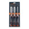 TRUPER JFT-3 Üthető fa véső készlet ComfortGrip markolattal, 12,7/ 19 / 25,4 mm (17759)