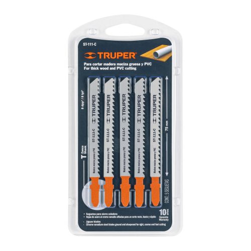 TRUPER ST-111-C Dekopír fűrészlap, T befogás, fához, 100 mm / 8 TPI  (18127)