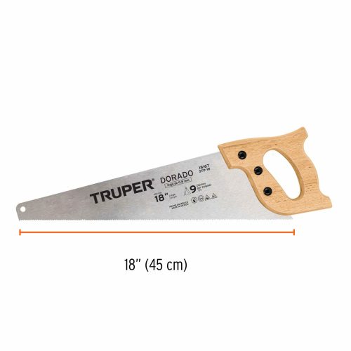 TRUPER STD-18 Rókafarkú fűrész, 45 cm, 9 TPI (18167)