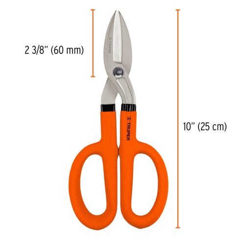 TRUPER TH-10 Bádogos olló, egyenes, 25 cm (18501)