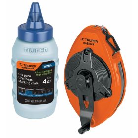   TRUPER EXPERT TL-100X Kicsapózsinór fém házban, krétaporral, kék, 30 m / 113  g (18579)