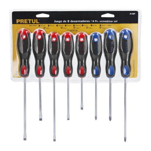 PRETUL JD-8BP Csavarhúzó készlet, 8 részes (20219)